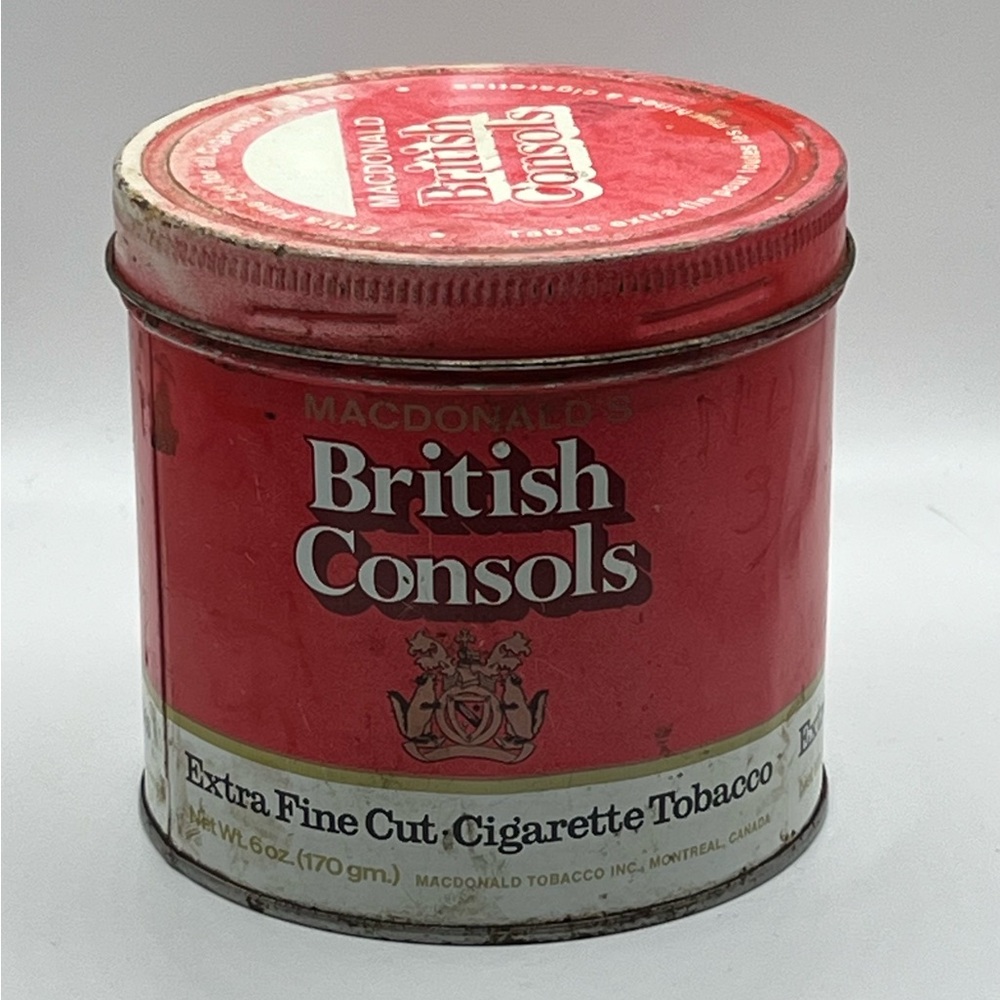 British Consols Tobacco Tin